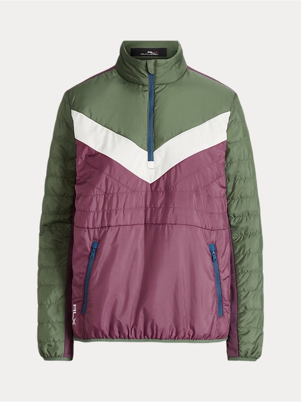 Ralph Lauren RLX Quilted Quarter Zip Pullover color block size XS